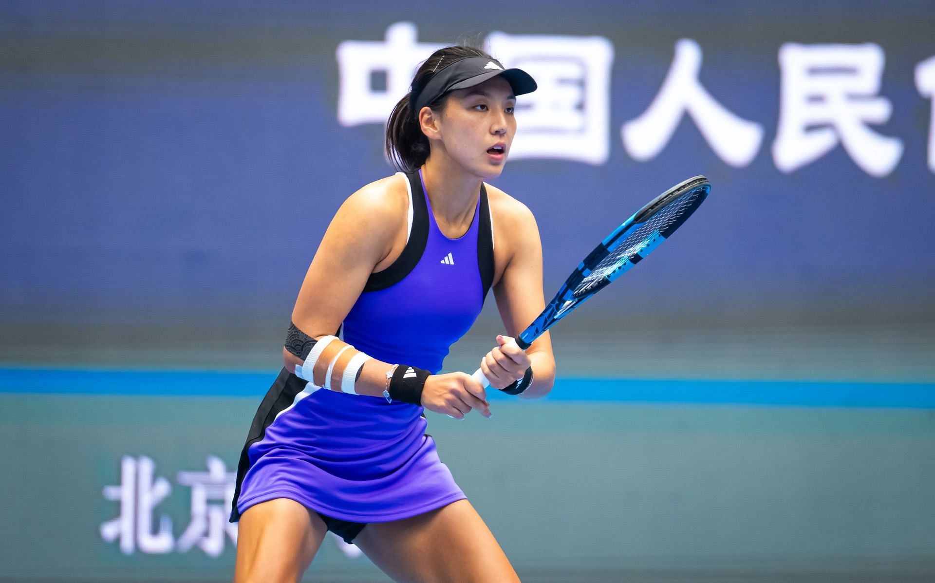 Wang Xinyu will lead home players in action on Day 1 of the Wuhan Open. (Source: Getty)