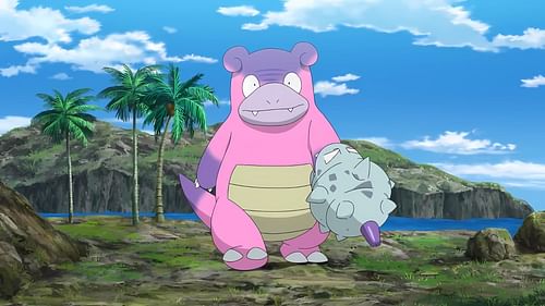 Galarian Slowbro, as seen in the anime. (Image via The Pokemon Company)