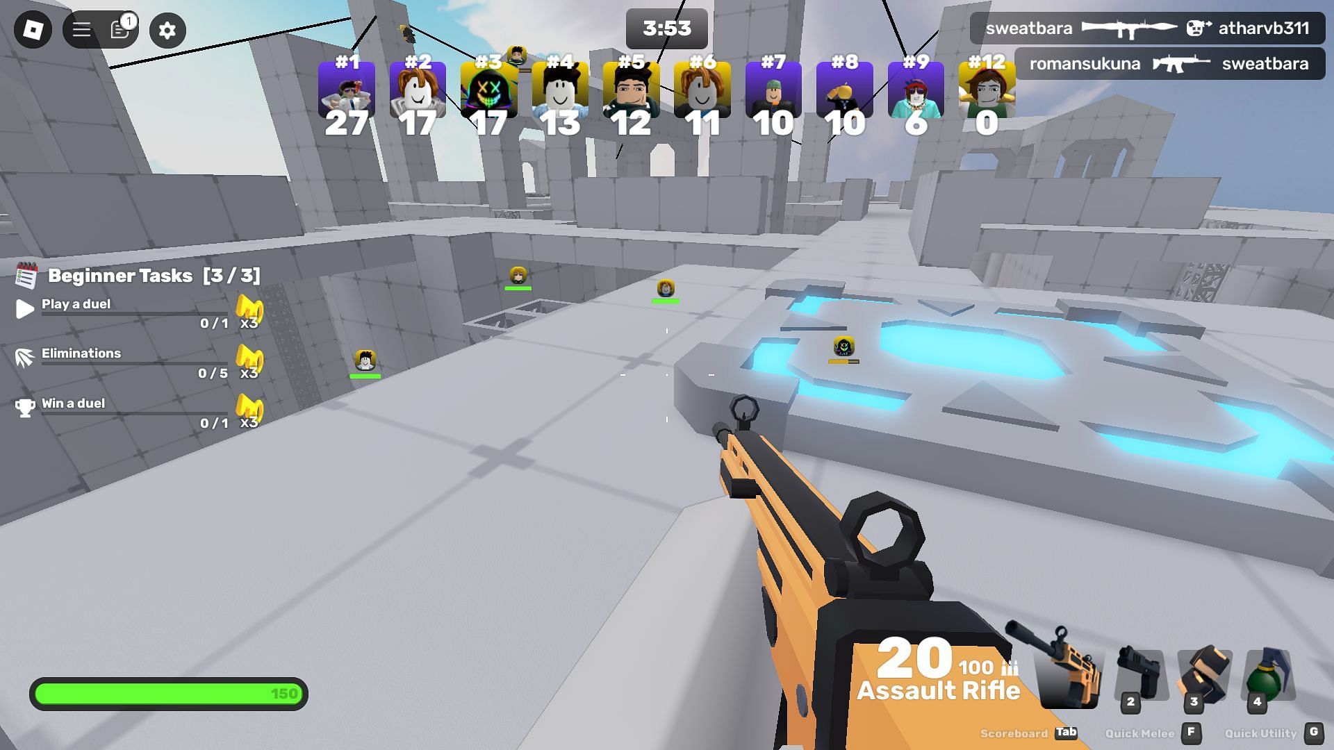 Team Deathmatch gameplay (Image via Roblox)