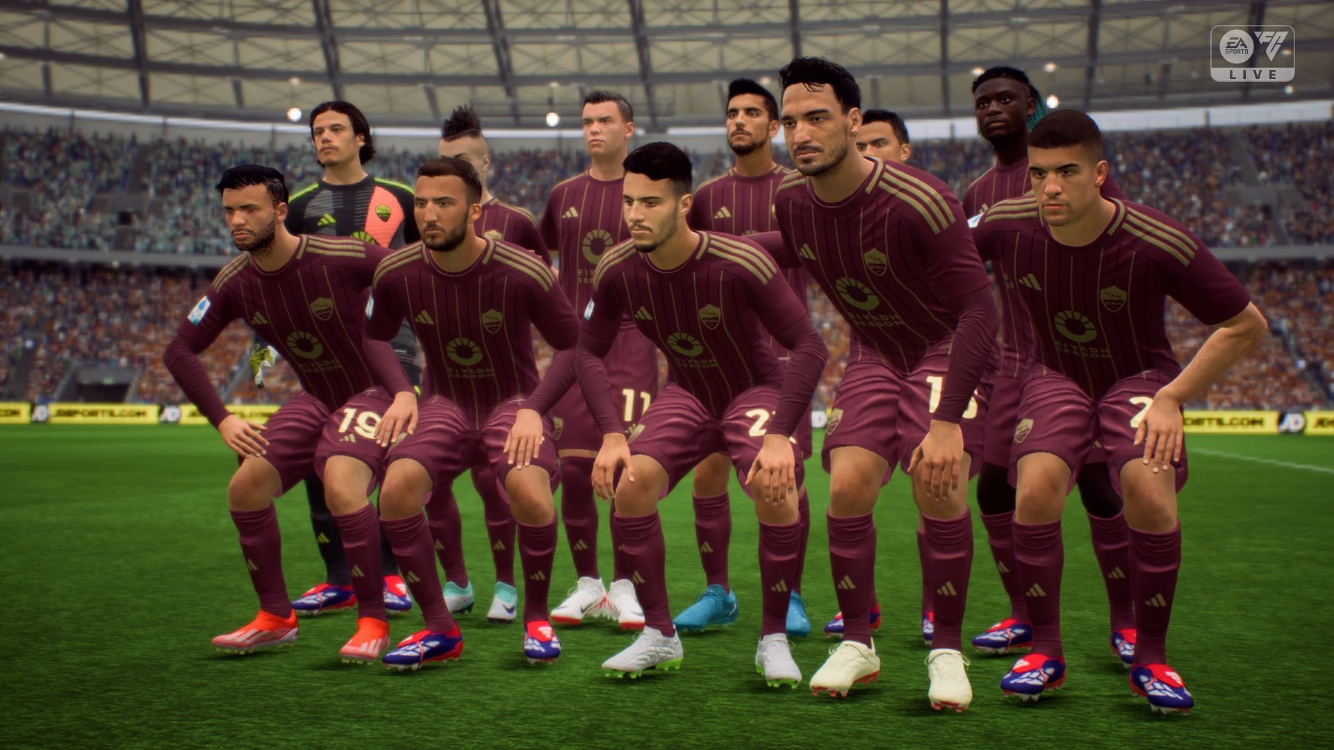 AS Roma squad in FC 25 (Image via EA Sports)