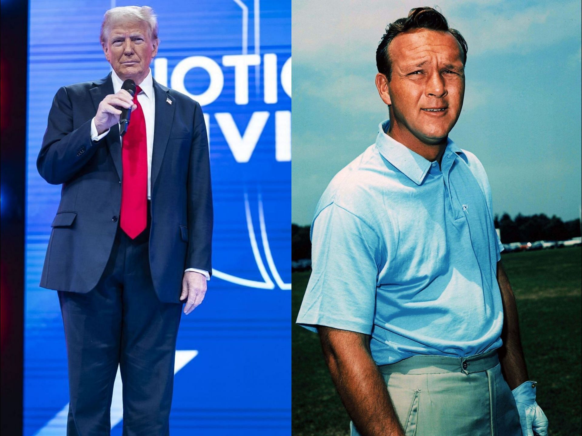 Donald Trump and Arnold Palmer (Images via Getty)