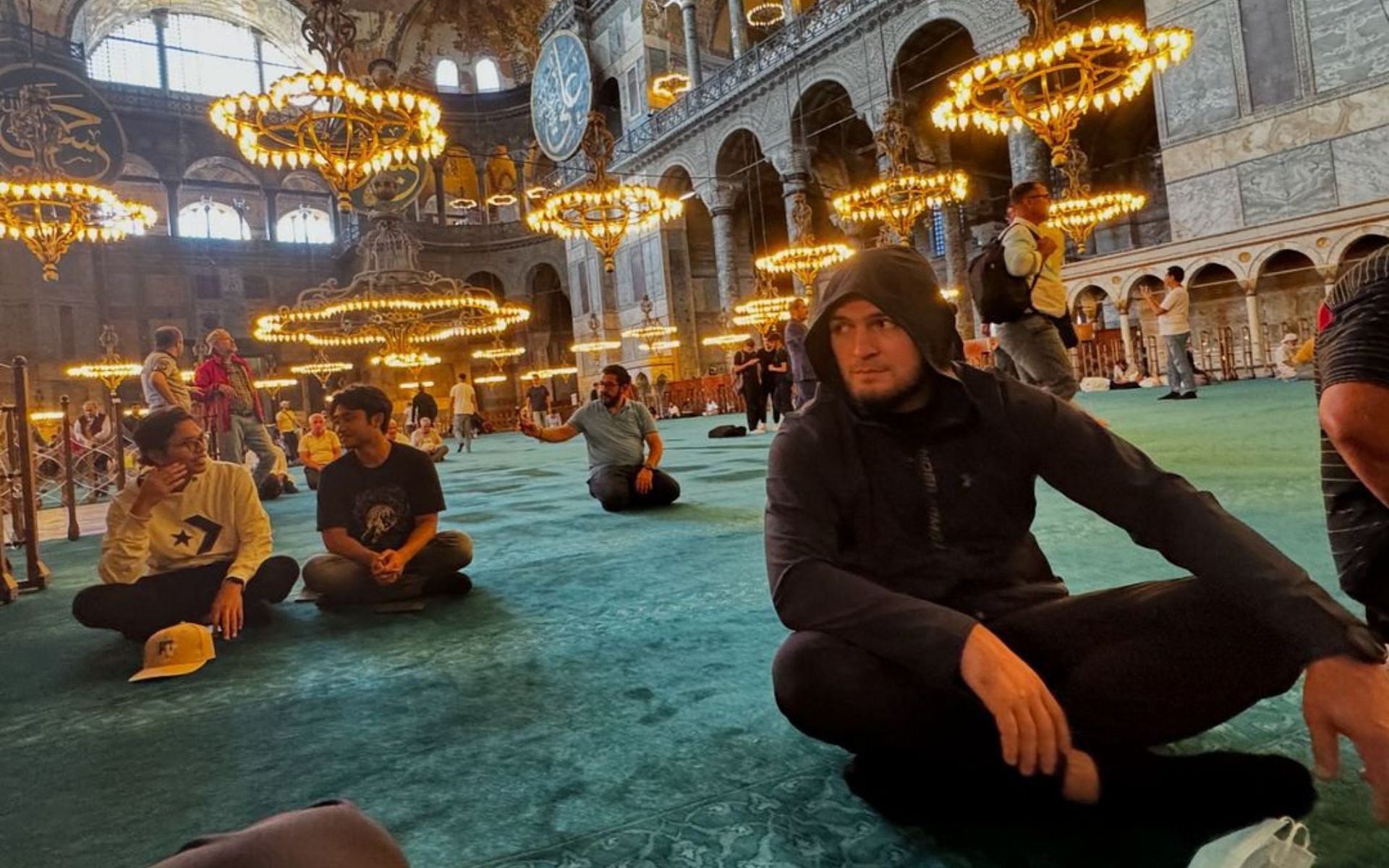 Khabib Nurmagomedov at the Hagia Sophia Mosque