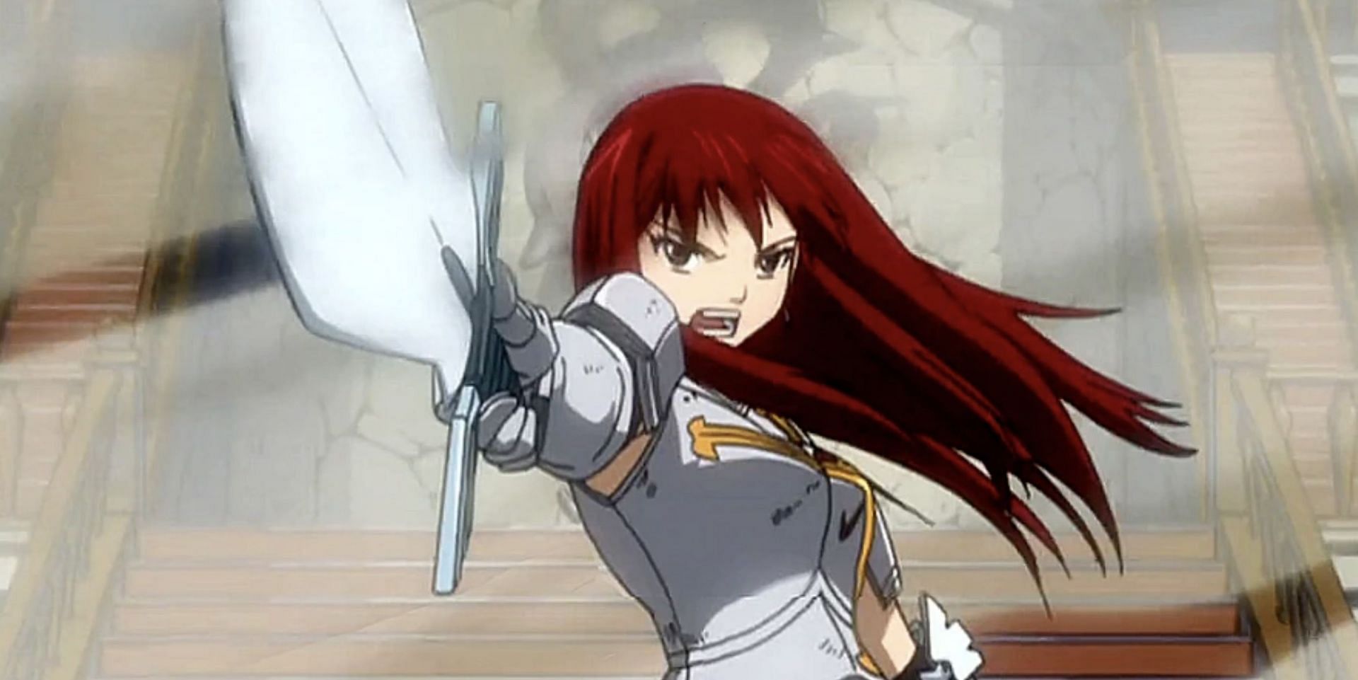 ⁠Erza Scarlet as seen in the anime (Image via A-1 Pictures)