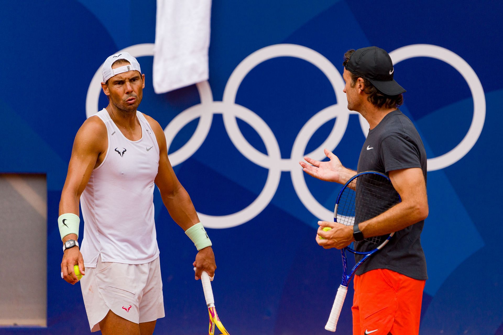 The Spanish duo during a practice session(Source: Getty)