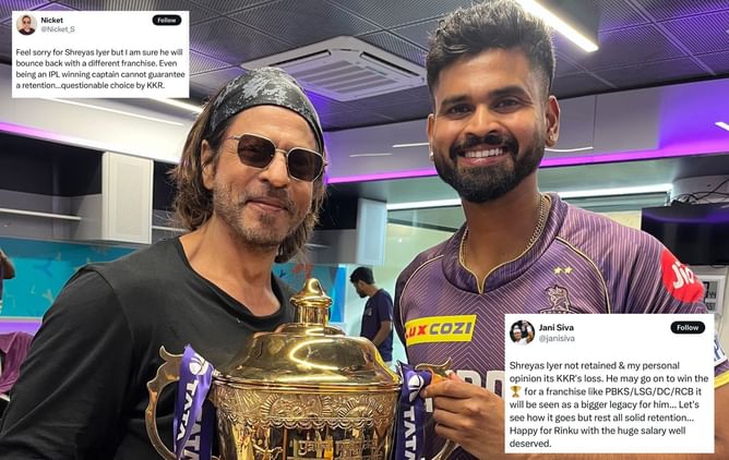 "Even being an IPL winning captain cannot guarantee a retention" - Fans react as KKR release Shreyas Iyer ahead of IPL 2025 auction