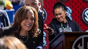 "Kamala Harris would approve": Dawn Staley excitedly shows off her voting pride to fans on X