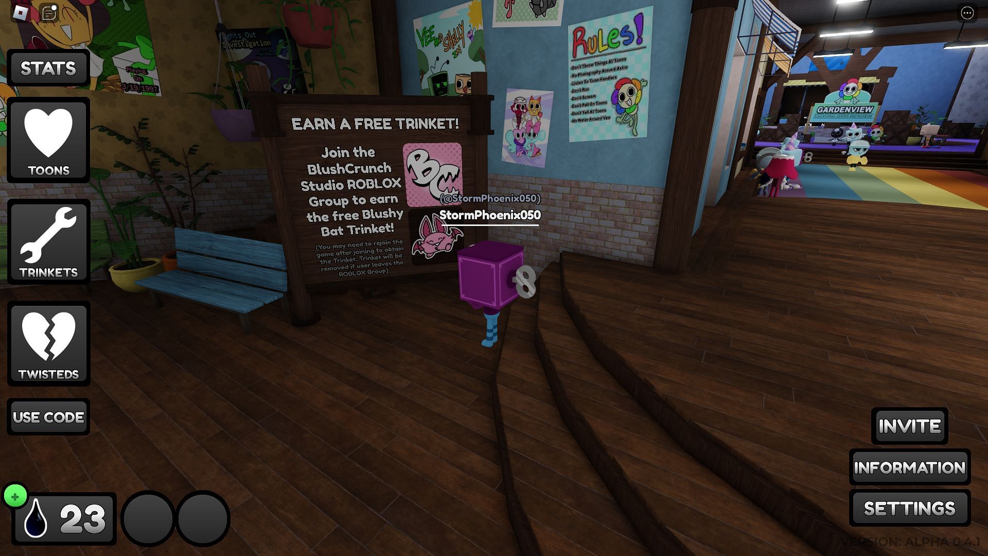 You can get a free Trinket by following the instructions on this board (Image via Roblox)