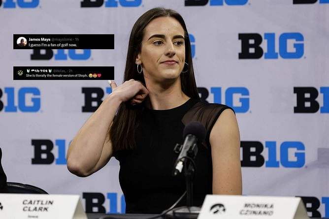 "Female version of Steph";"I'm a fan of golf now"- Fans react to Caitlin Clark making an LPGA Tour appearance