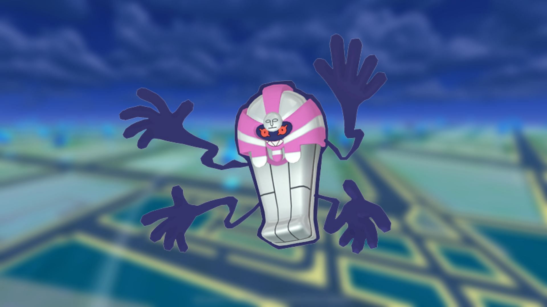 Shiny Cofagrigus in Pokemon GO (Image via TPC)