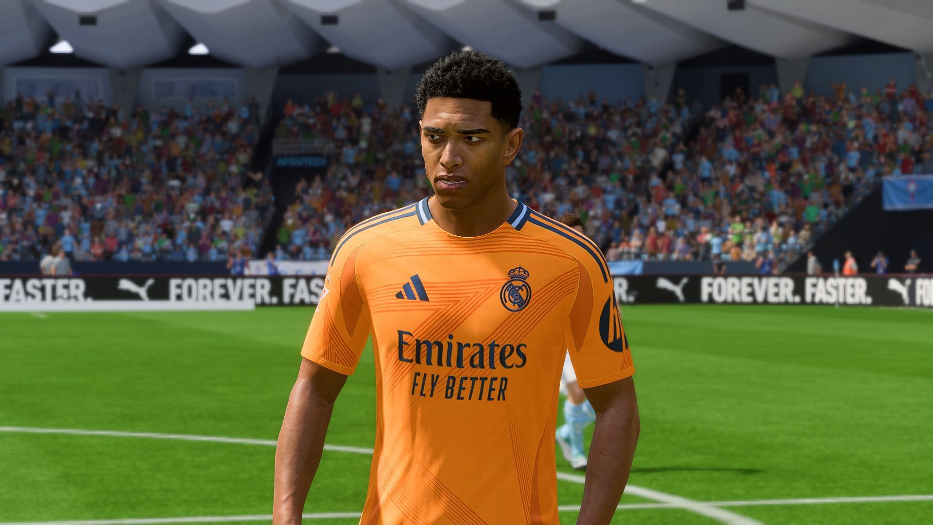 Jude Bellingham in Real Madrid's away jersey in FC 25. (Image via EA Sports)