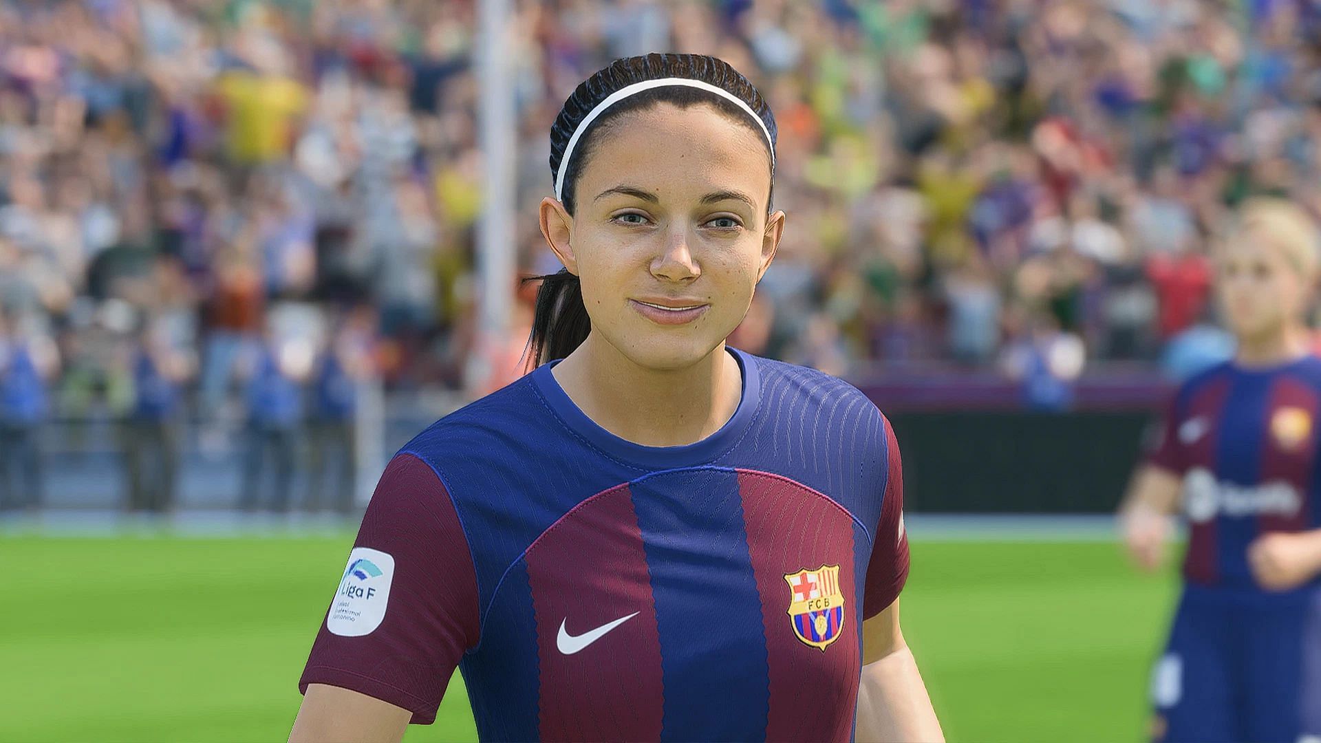 Bonmati is the best playmaker in Barcelona (Image via EA Sports)