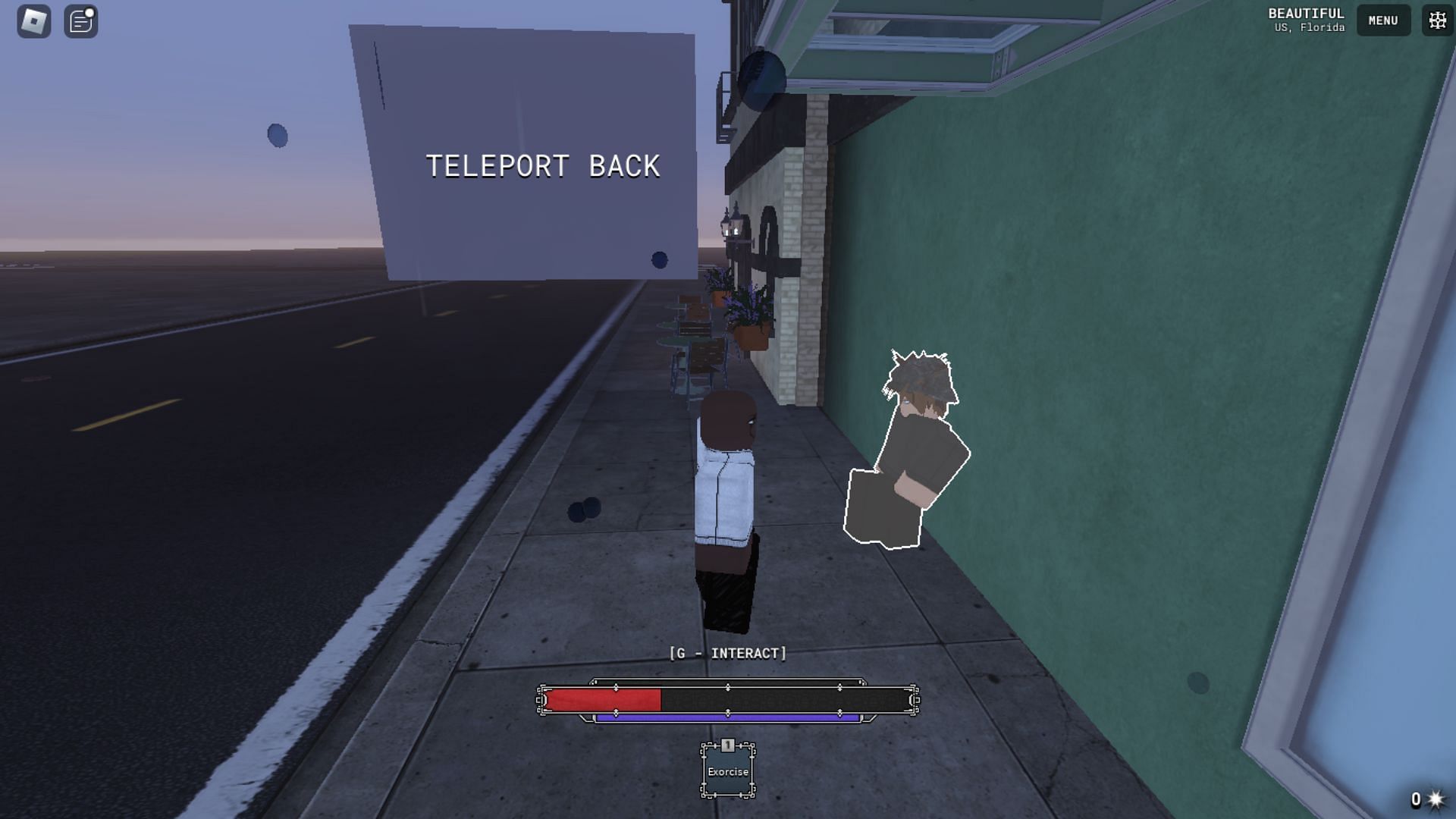 Collector location in the open world (Image via Roblox)