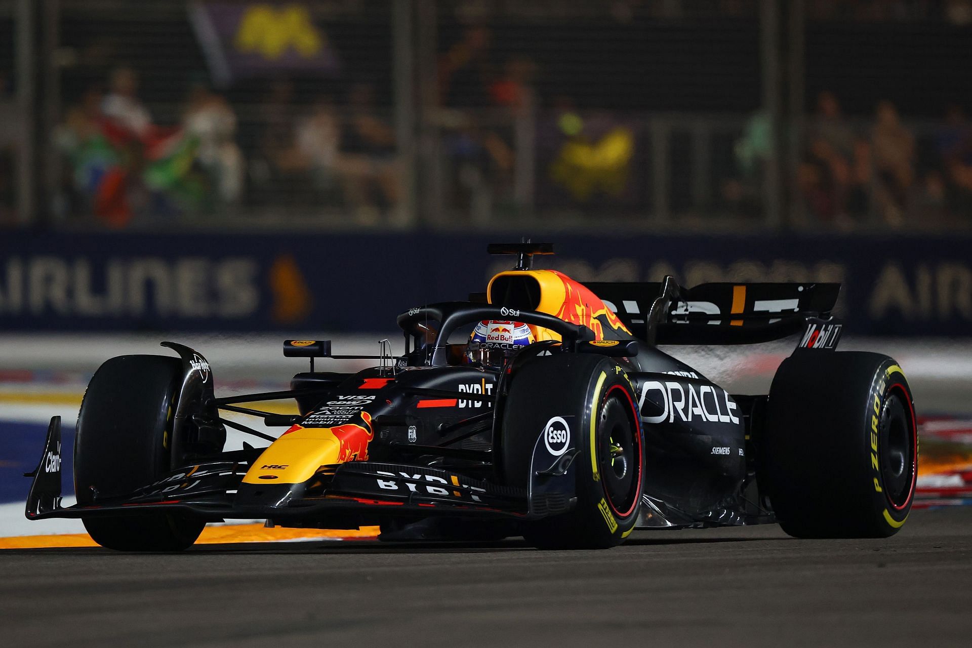 Max Verstappen of the Netherlands drives the Red Bull Racing-Honda RBPT RB20 at the F1 Grand Prix Of Singapore - Source: Getty Images