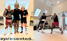 In Photos: Jamahal Hill puts in the hard yards, sparring with gloves on as he looks to regain lost throne