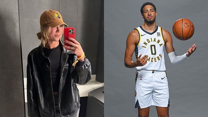 In Pics: Fever guard Lexie Hull shows support to Tyrese Haliburton and Co. with courtside appearance in Pacers' home opener