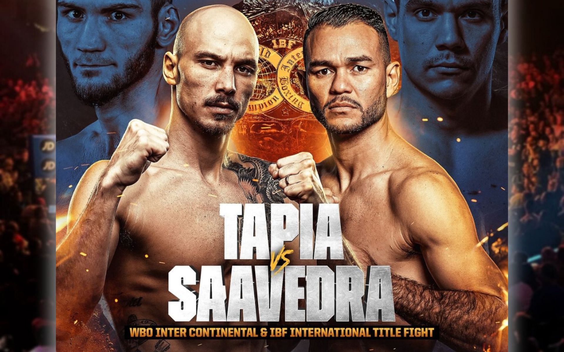 Cesar Mateo Tapia (left) and Endry Saavedra (right) will clash in a middleweight bout. [Image courtesy: @mateo.tapia on Instagram]