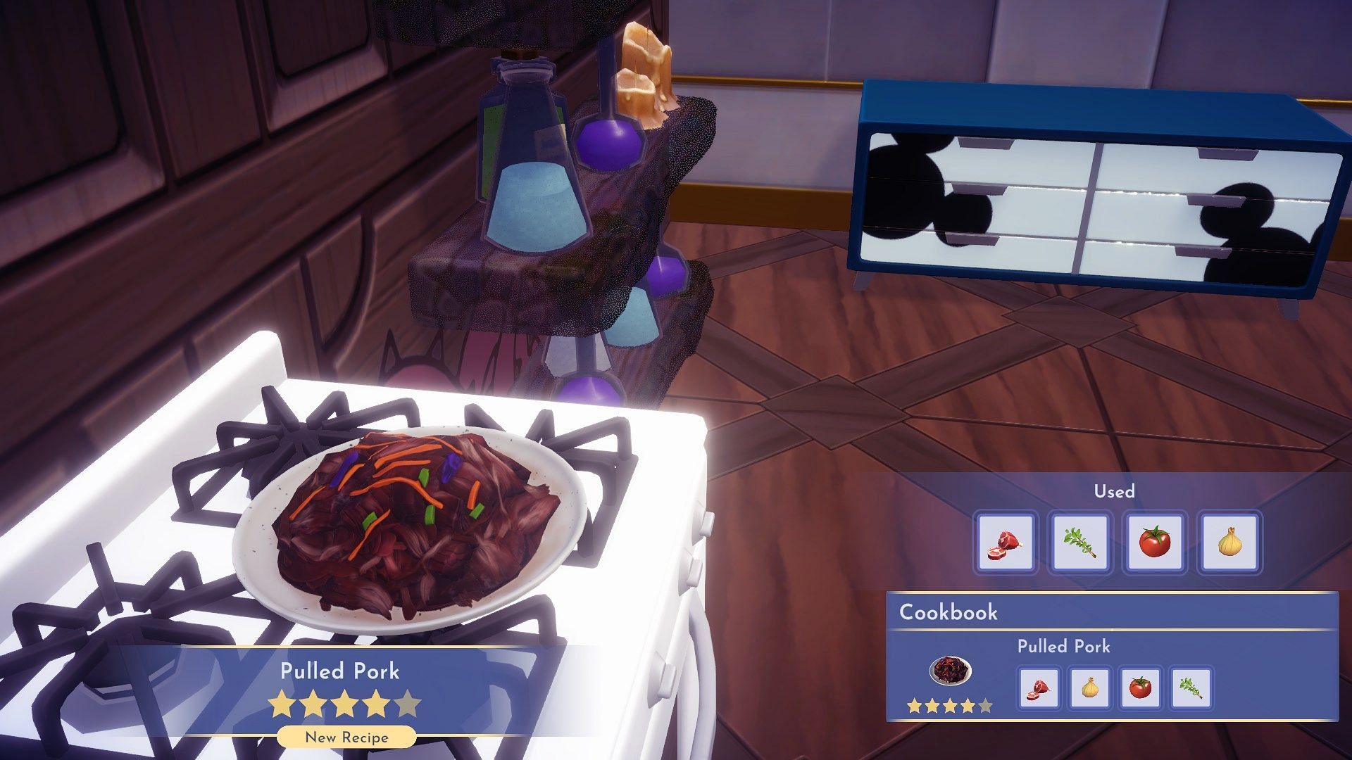 You need four ingredients to make Pulled Pork. (Image via Gameloft)