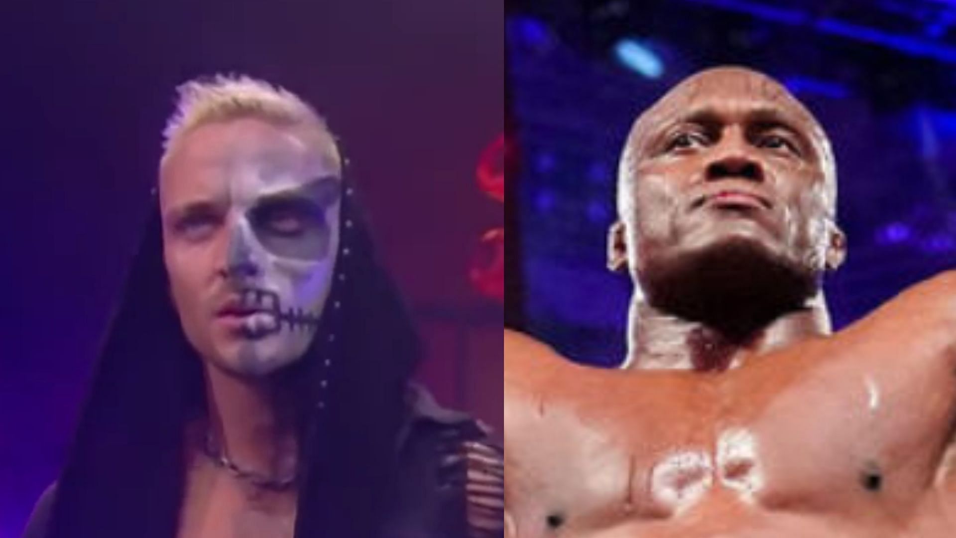 Darby Allin and Bobby Lashley. (Image via WWE.com and AEW YT) 