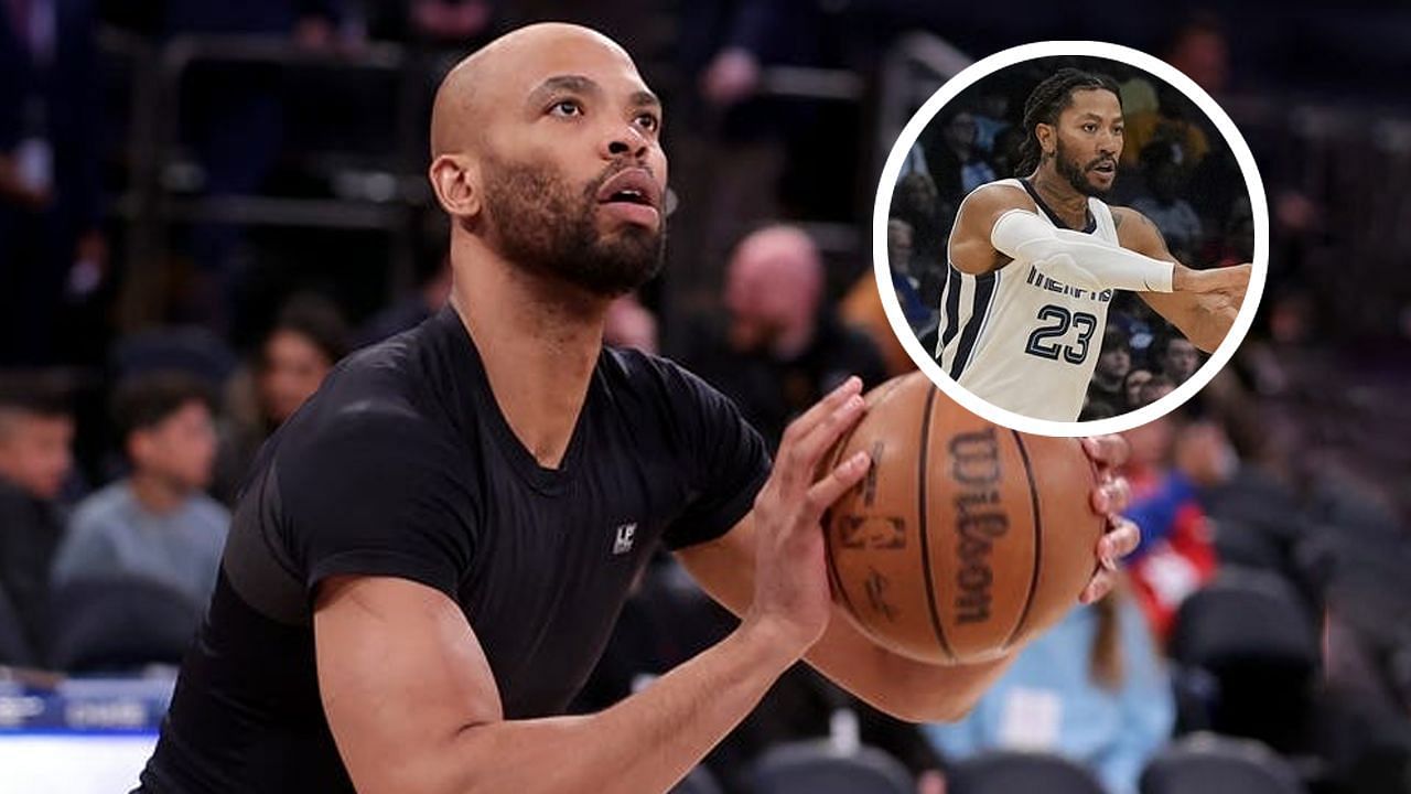 Taj Gibson reacts to former teammate Derrick Rose