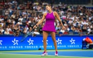 Aryna Sabalenka in action against Coco Gauff at the 2024 Wuhan Open (Source: Getty)