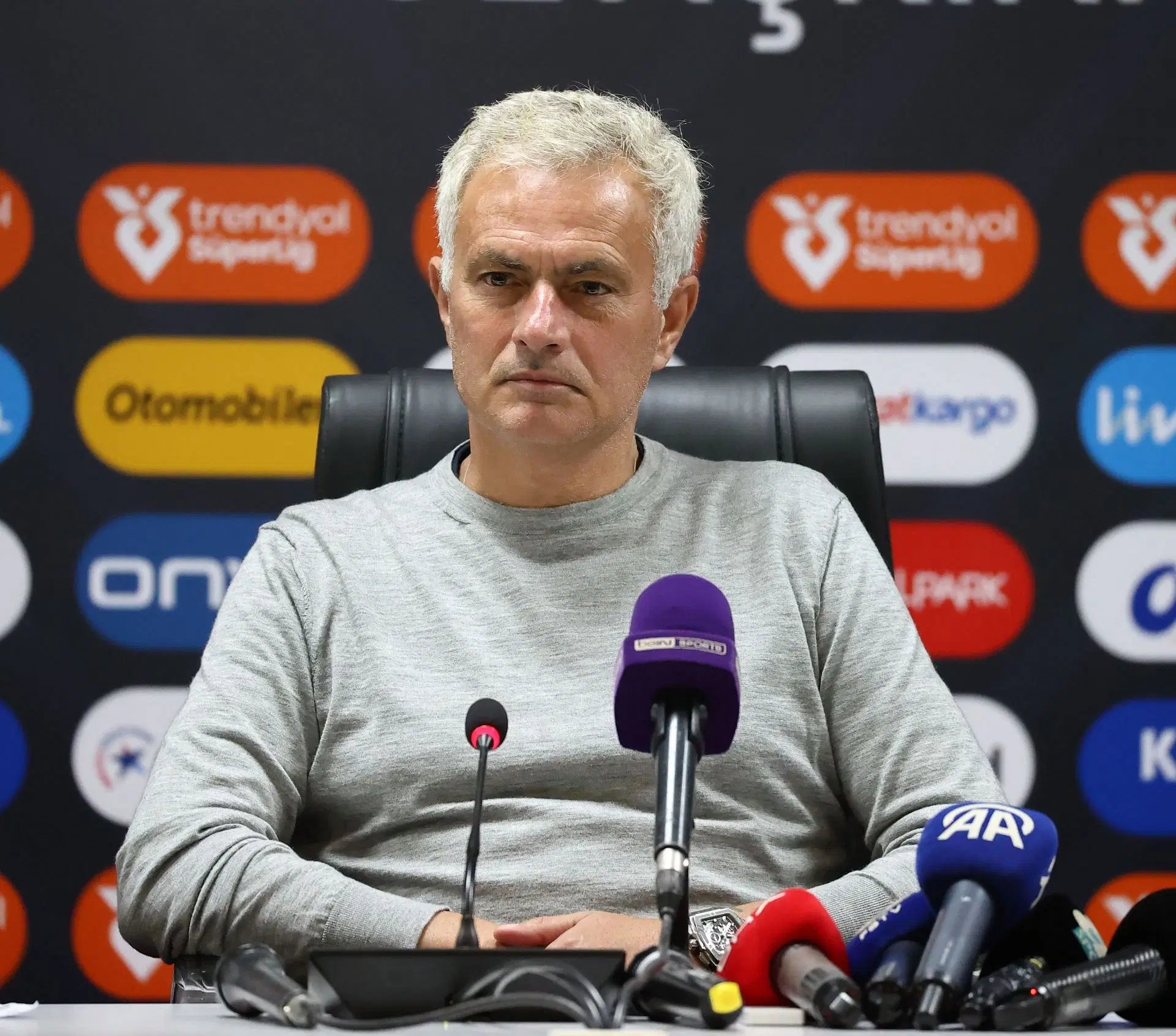 Head coach of Fenerbahce Jose Mourinho... - Source: Getty