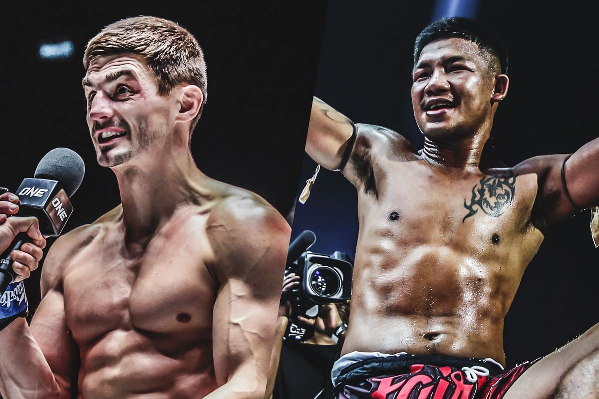 Jacob Smith (left) and Rodtang Jitmuangnon (right). [Photos from ONE Championship]