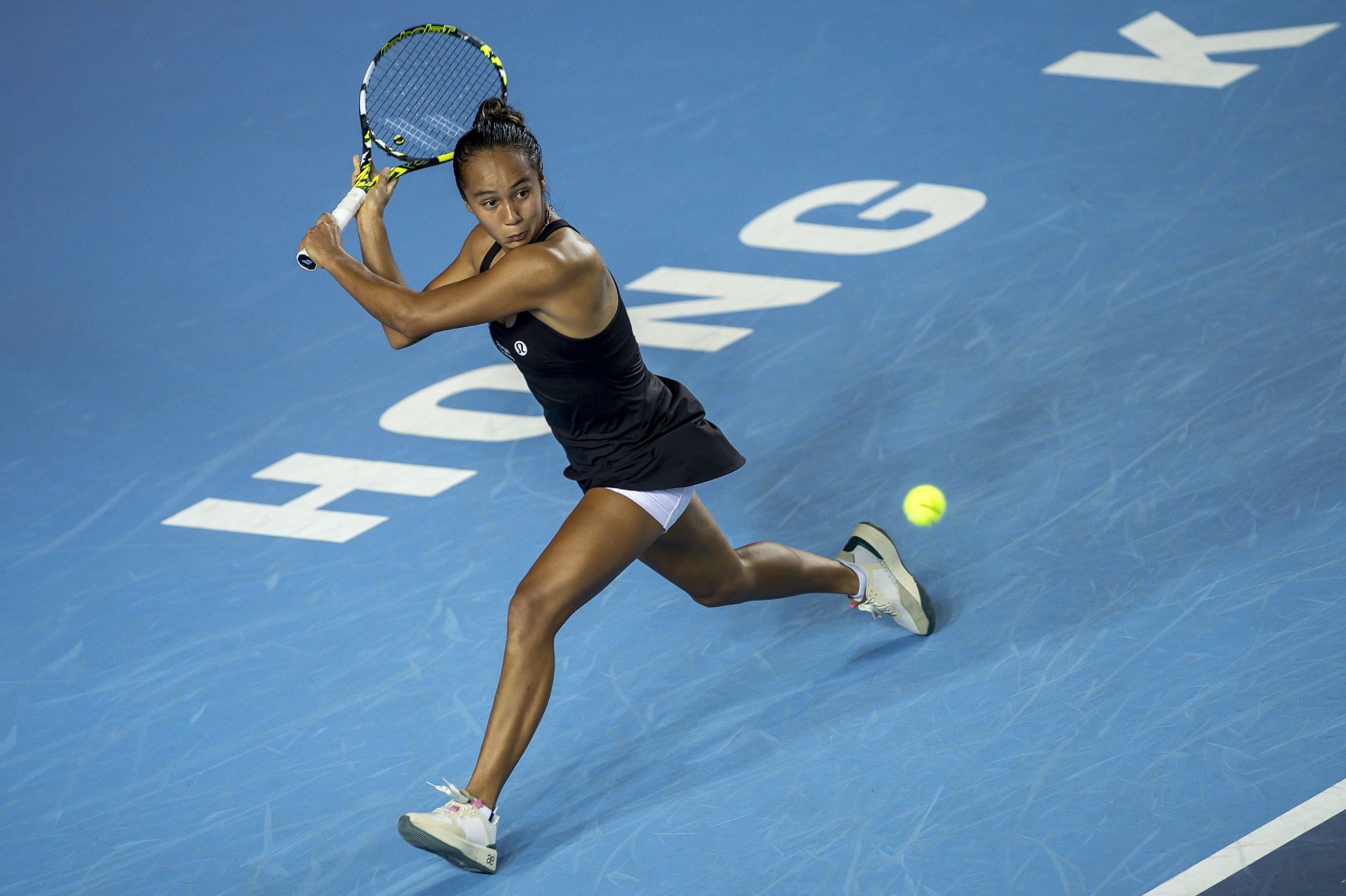 Leylah Fernandez in action at the 2024 Hong Kong Open (Picture: Getty)