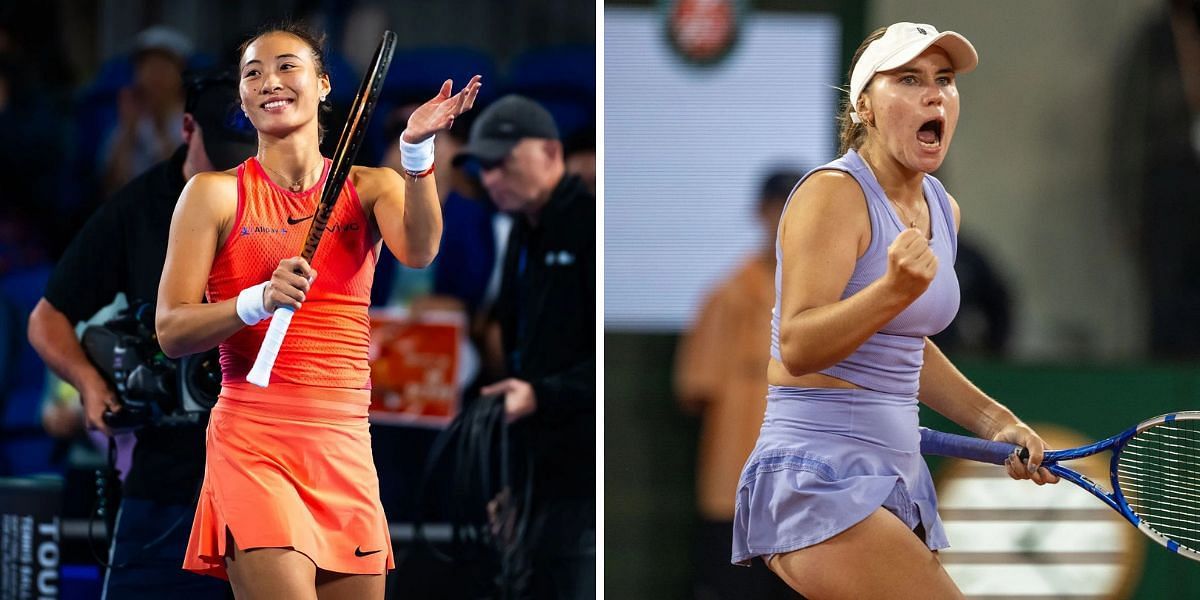 Zheng Qinwen will take on Sofia Kenin in the final of the Toray Pan Pacific Open 2024. (Photos: Getty)