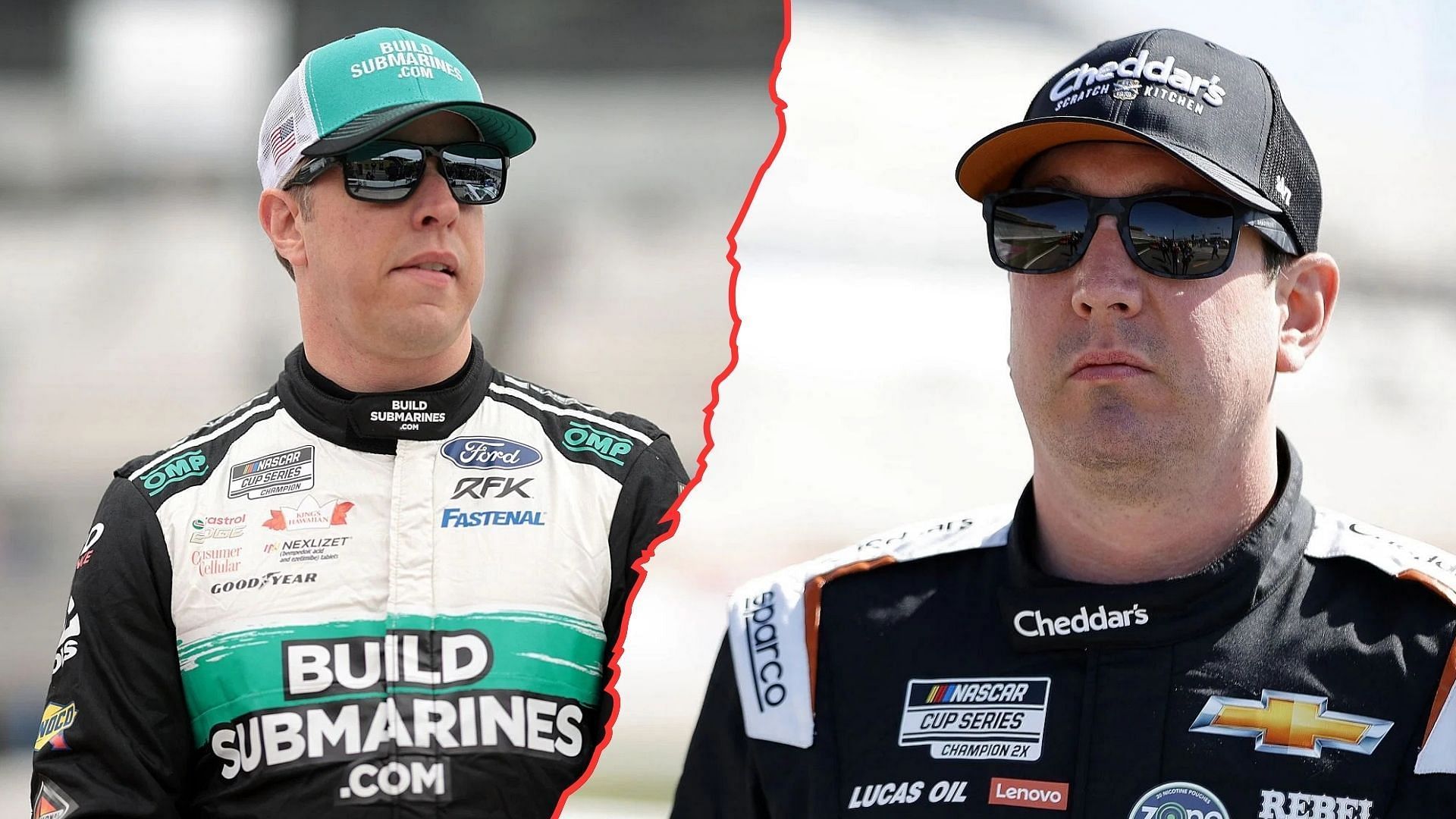 When Brad Keselowski (L) publicly slammed Kyle Busch (R) (Image: Getty)