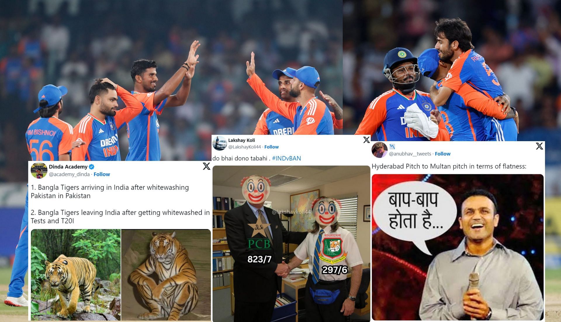 Fans react after India