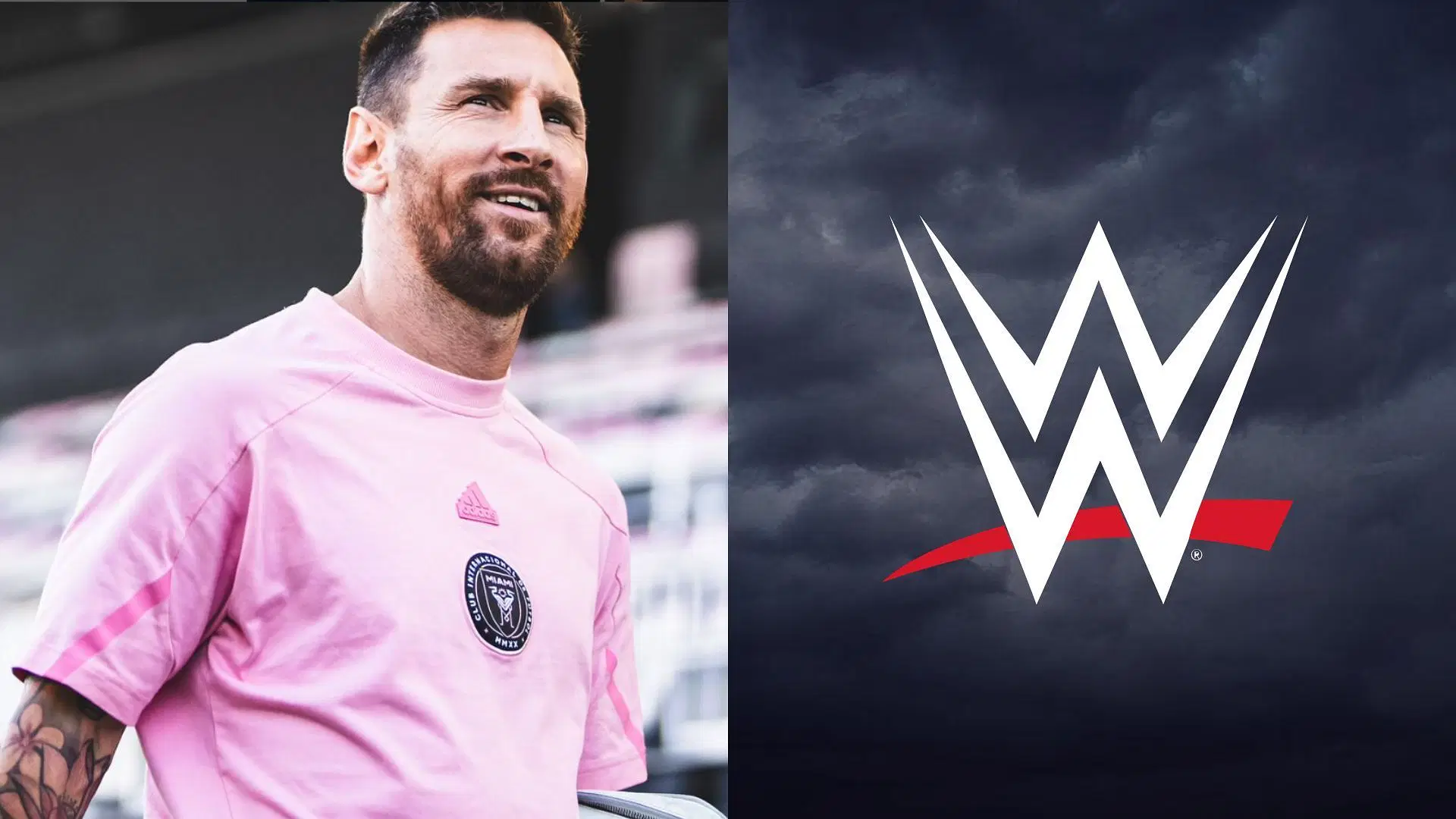 Lionel Messi currently plays for Inter Miami. [Image via Instagram and WWE.com]