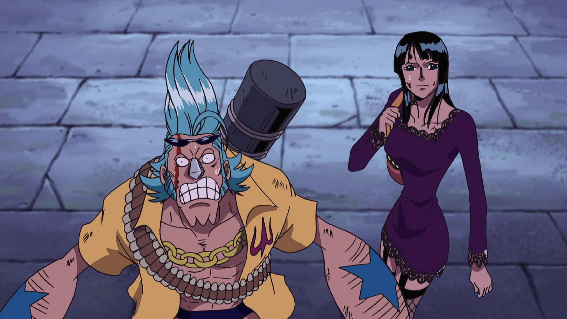 One Piece chapter 1130 sees Robin, Franky, and the others choose to trust in Luffy&#039;s group to take care of themselves (Image via Toei Animation)