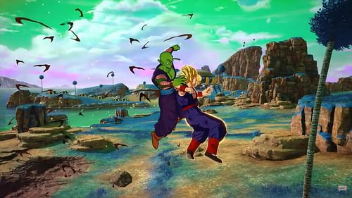 A still of Goku performing a Revenge Counter attack against Piccolo (Image via Bandai Namco)