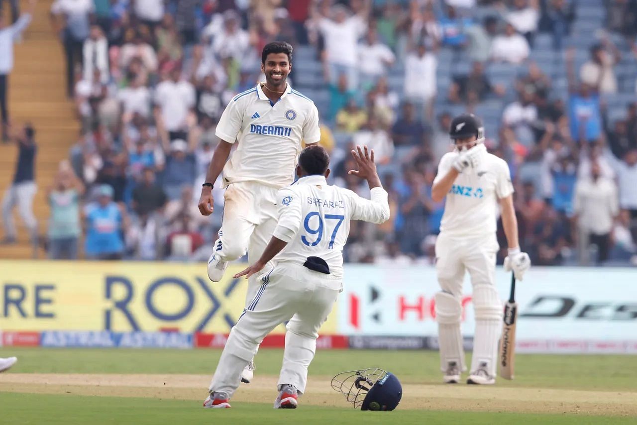 Washington Sundar ran through the New Zealand batting lineup. [P/C: BCCI]