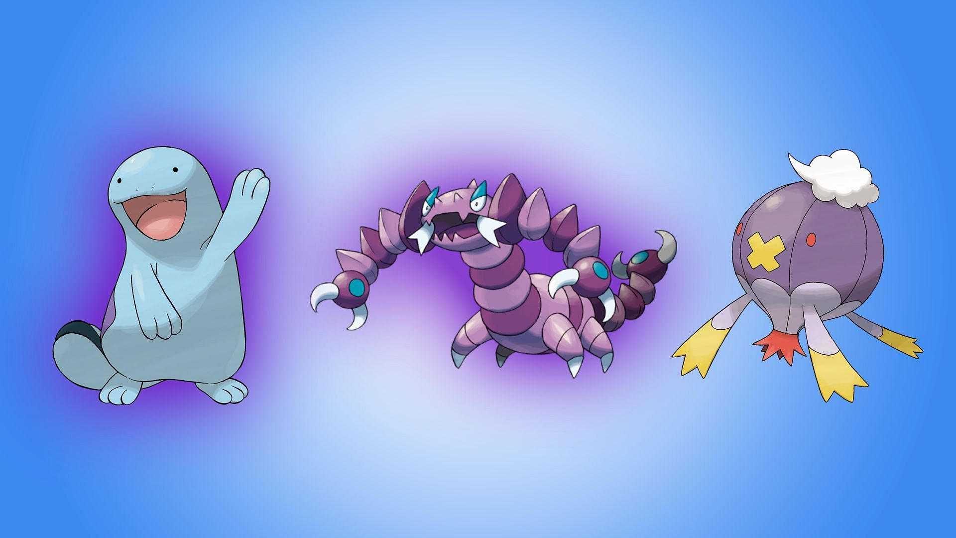 Shadow Quagsire, Shadow Drapion, and Drfblim (Image via TPC)