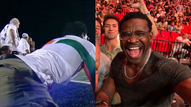 Miami legend Michael Irvin's animated outburst after the game draws a wild reaction from fans