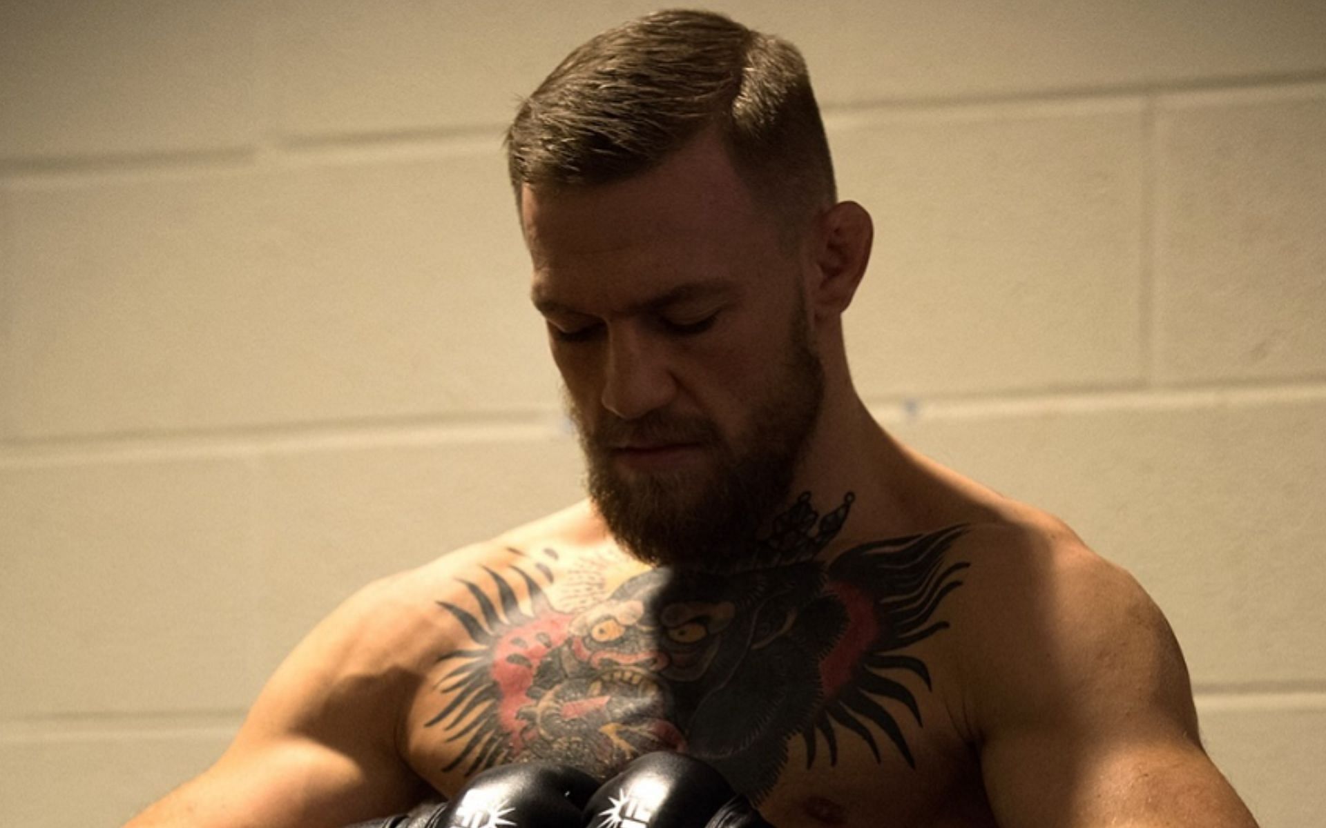 Conor McGregor was seen doing pad work in a recent training video. [Image courtesy: @thenotoriousmma on Instagram]