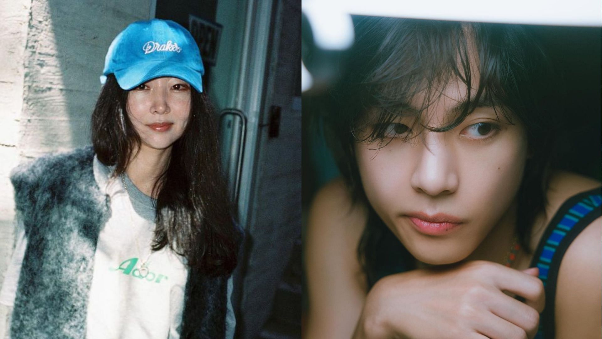 Netizens react as fans speculate Min Hee-jin of allegedly using BTS&rsquo; V to sway opinion (Images via Instagram/min.hee.jin/thv)