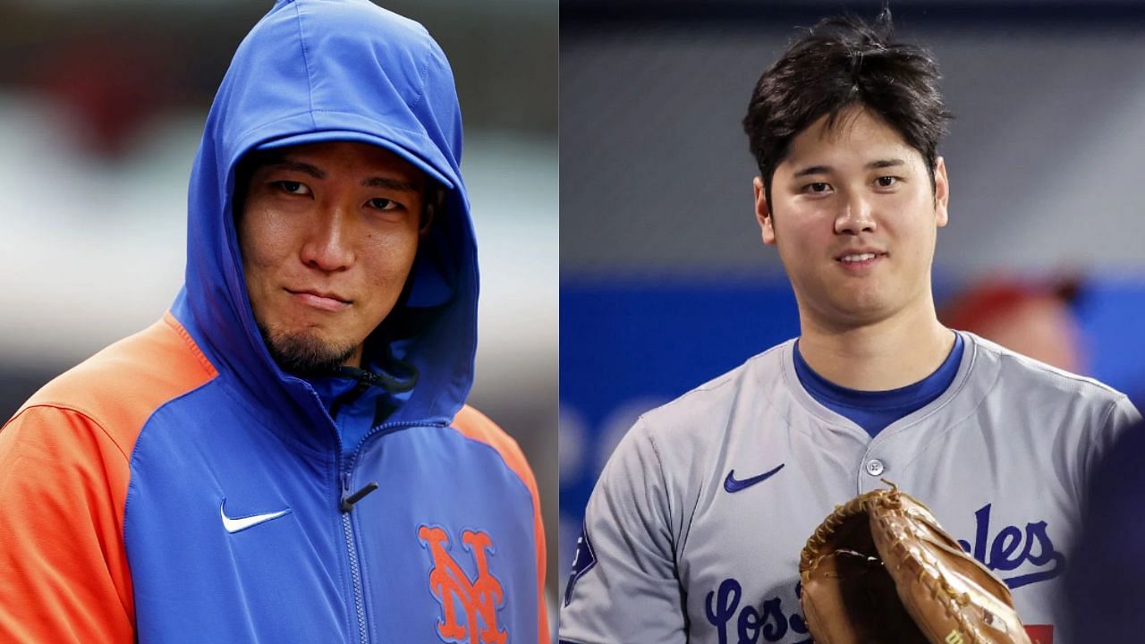 Kodai Senga (L) and Shohei Ohtani (R) (Images from - Getty)