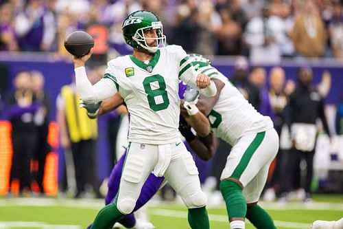 Aaron Rodgers at Jets at Vikings - Source: Getty