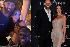 Paulina Gretzky shares a glimpse of her night out with husband Dustin Johnson and Kevin Hart