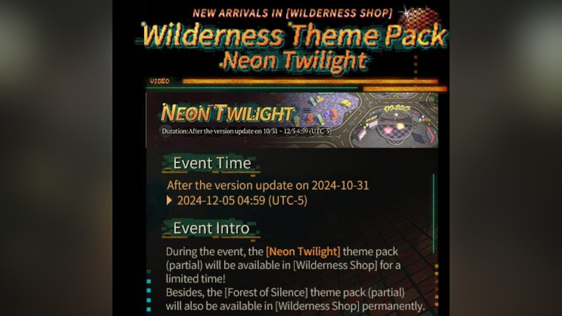 Neon Twilight Wilderness theme pack (Image via Bluepoch)