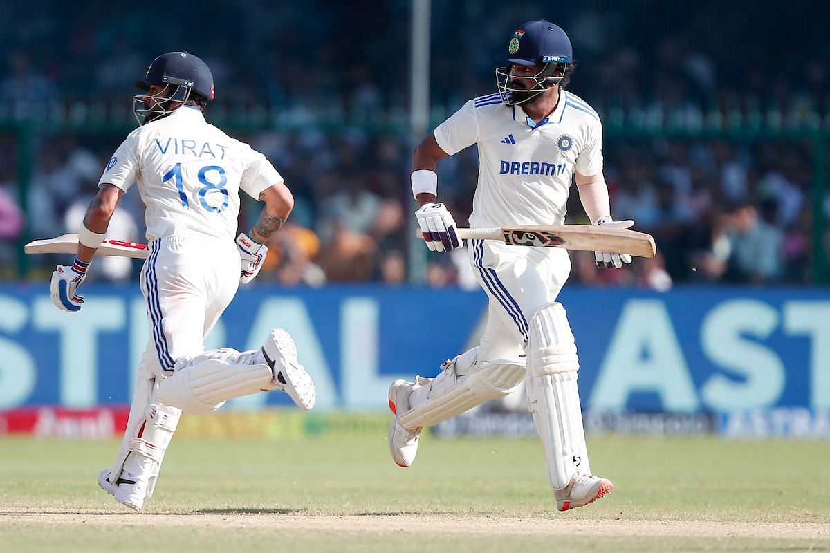 Virat Kohli and KL Rahul in the first innings [Image: BCCI on X]