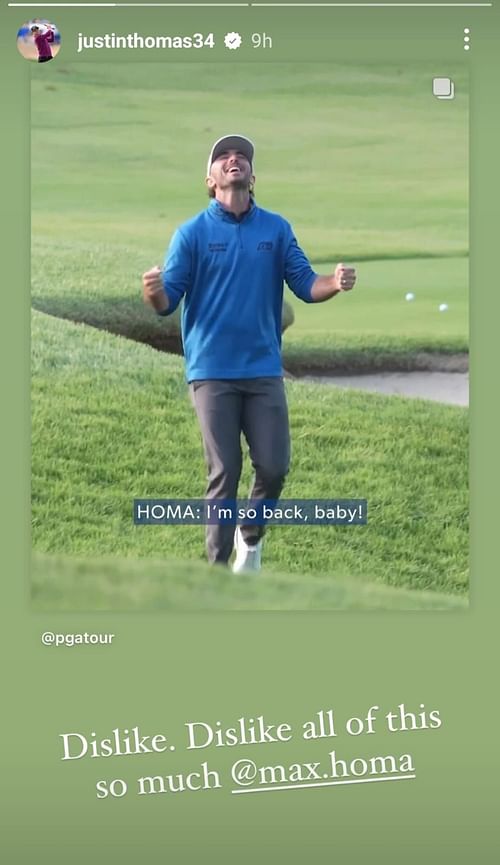 Justin Thomas (Image via Instagram/@justinthomas34)