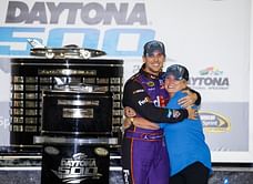 "Probably mom" - $65M-worth Denny Hamlin says he got a bigger hug from his mom than Michael Jordan after playoff advancement