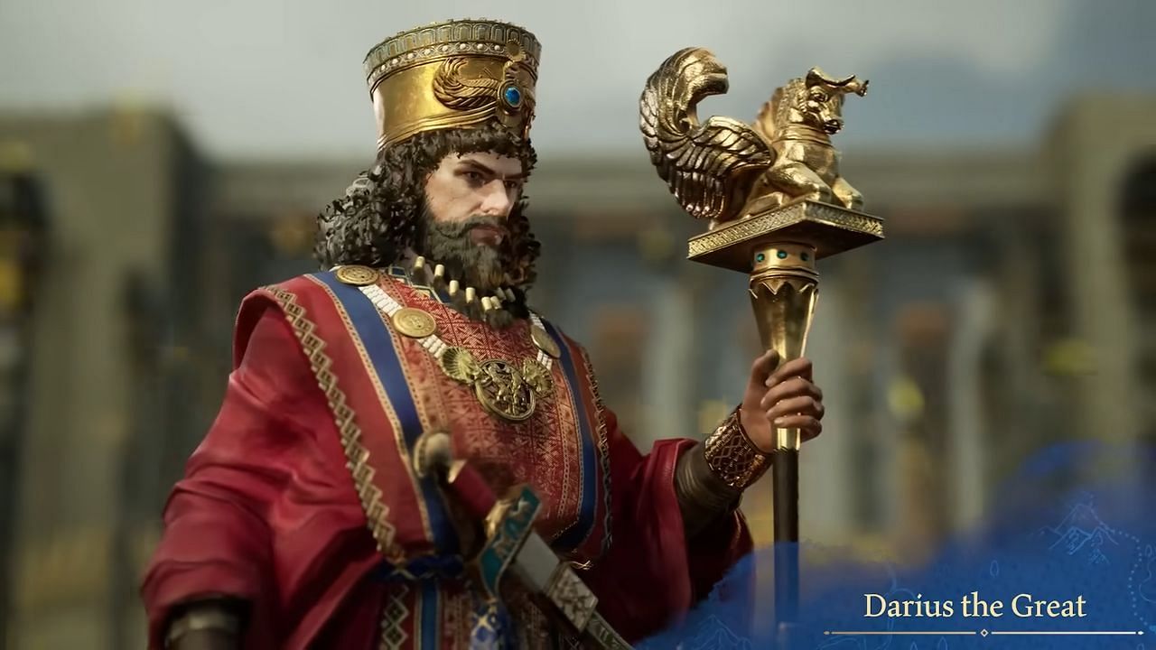 Darius the Great in Age of Empires Mobile (Image via YouTube/Age of Empires Mobile)