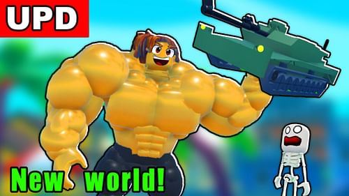 Lifting Legends Simulator character (Image via Roblox)