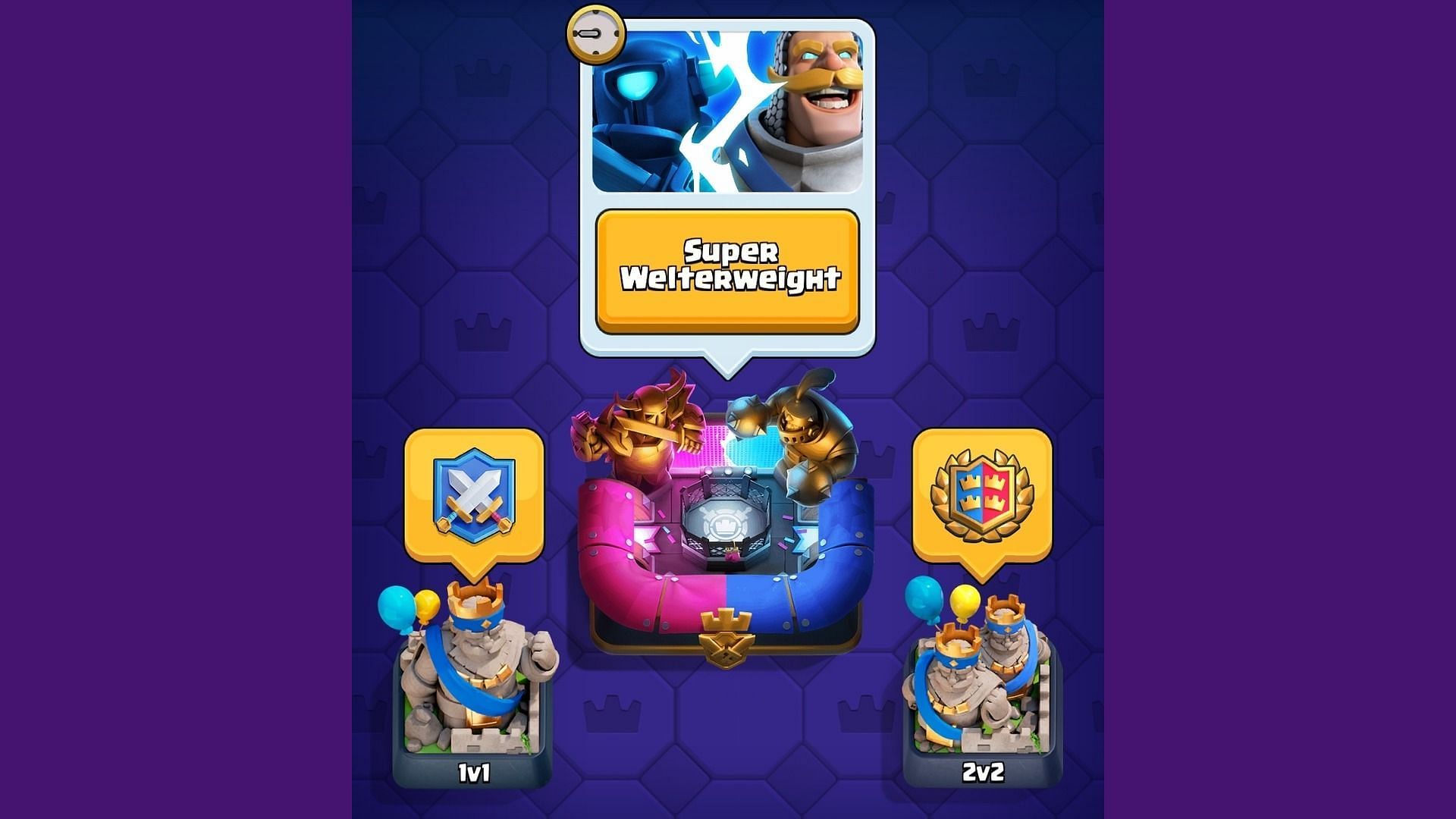 The Super Knight card is featured in the Welterweight challenge (Image via Supercell)