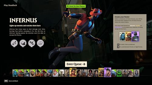 Hero selection menu (Image via Valve)