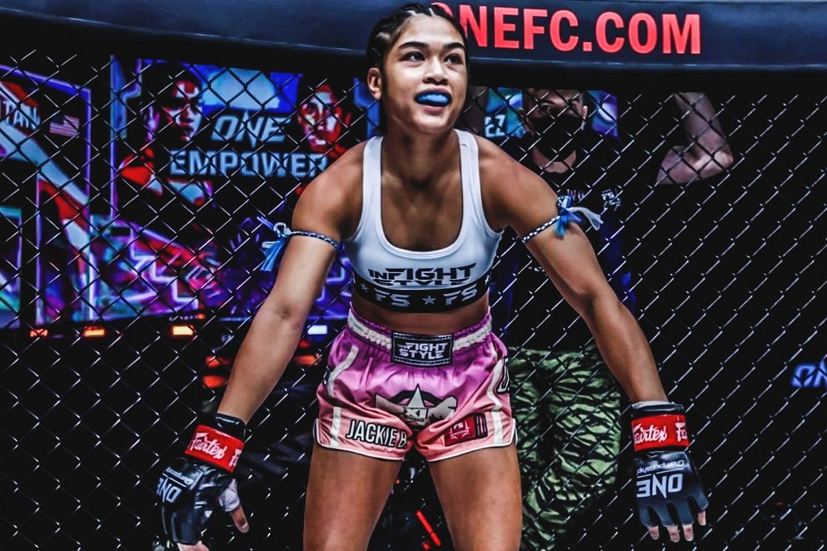 (Pictured) ONE strawweight Muay Thai and kickboxing talent Jackie Buntan.